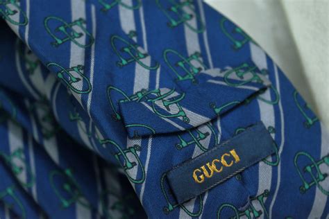 vintage gucci striped tie real or fake